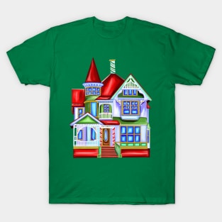 Christmas Victorian House T-Shirt